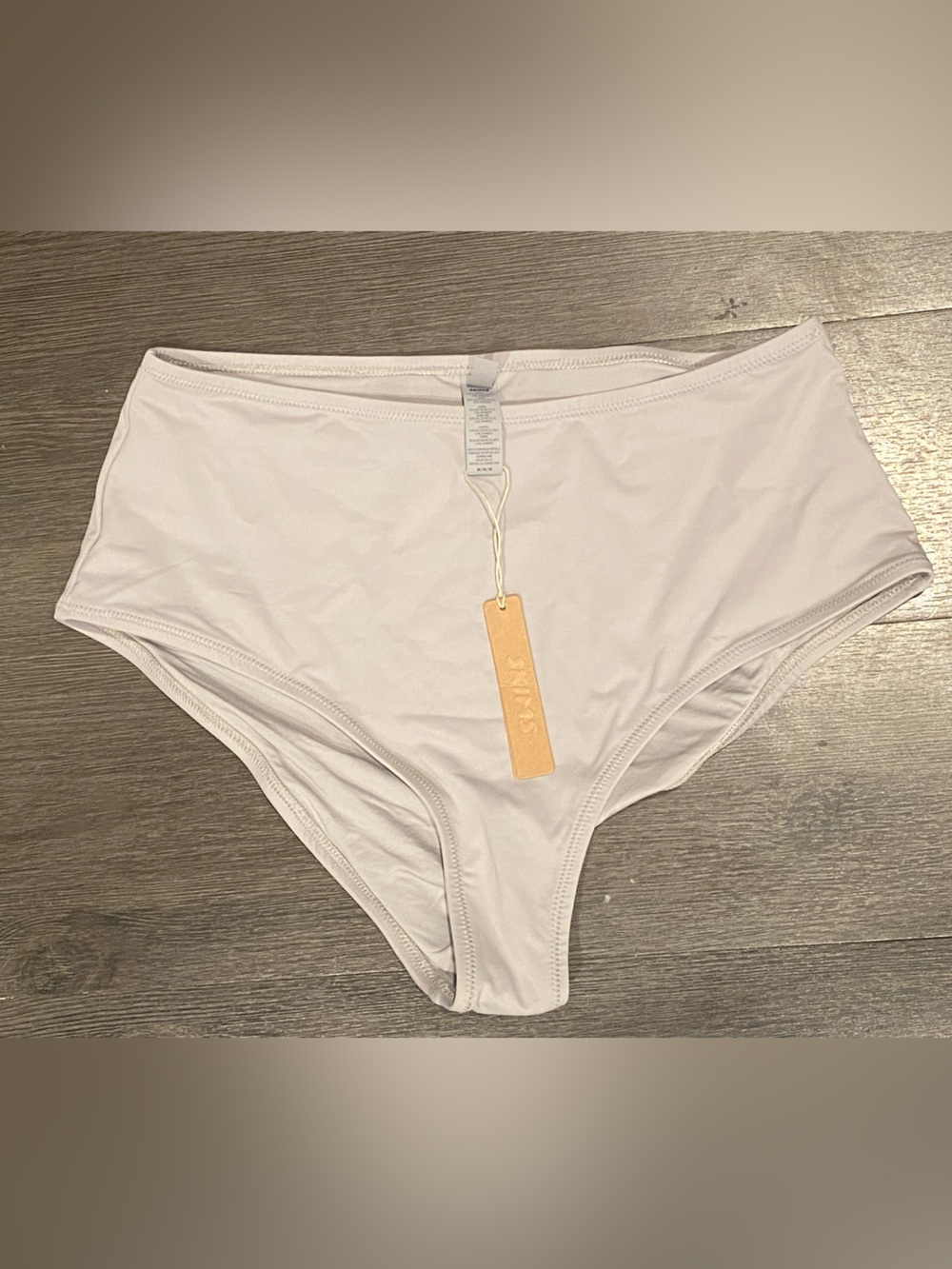 Skims NWT Recycled Swim Full Brief Grey Size Medium Chrome M Swim Bottoms